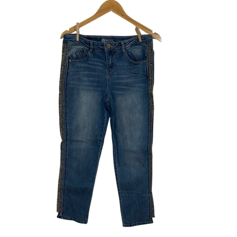 Democracy Jeans Leopard Braid, Flex-ellent, 6